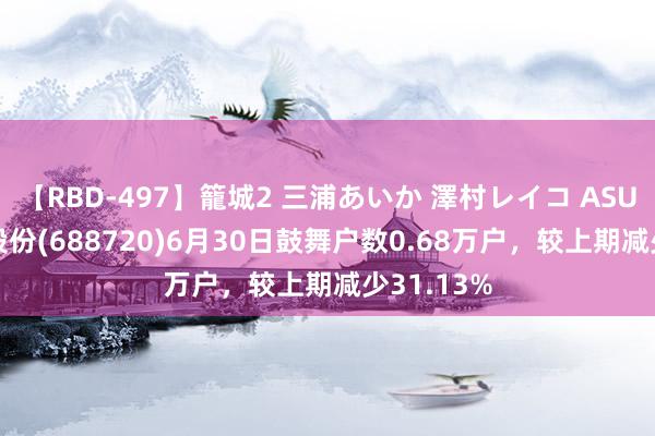 【RBD-497】籠城2 三浦あいか 澤村レイコ ASUKA 艾森股份(688720)6月30日鼓舞户数0.68万户，较上期减少31.13%