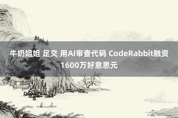 牛奶姐姐 足交 用AI审查代码 CodeRabbit融资1600万好意思元