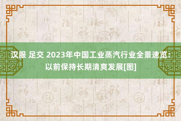 汉服 足交 2023年中国工业蒸汽行业全景速览：以前保持长期清爽发展[图]